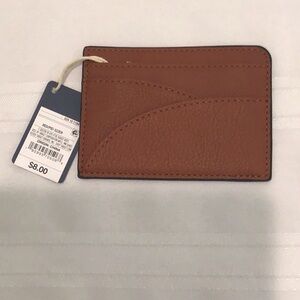 Universal Thread Brown Key Card Holder Minimalist Design